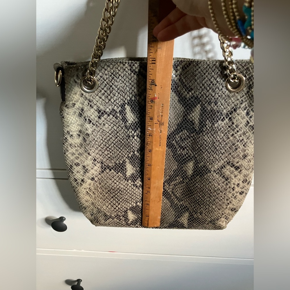 Michael Kors Green/Black Python Embossed Suede Ch… - image 7